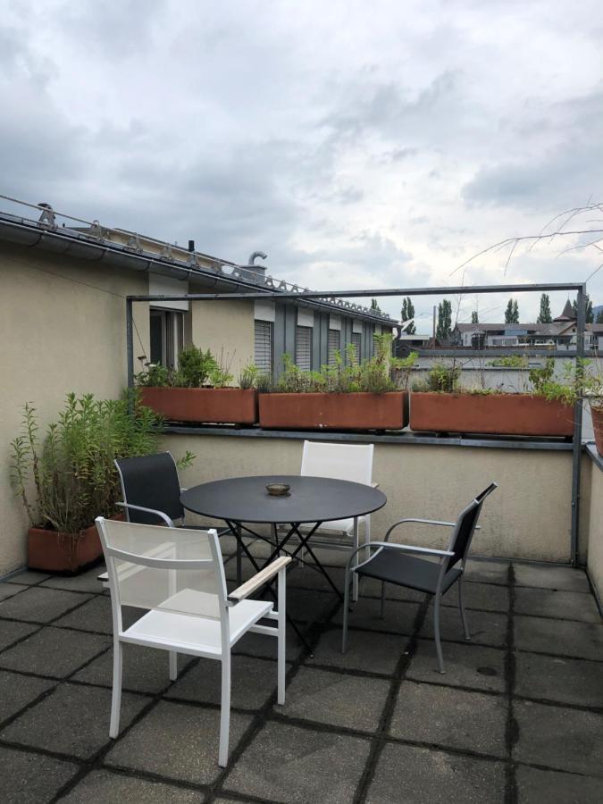 2-Zimmerwohnung mit Dachterrasse in Seenähe Bregenz Exterior foto